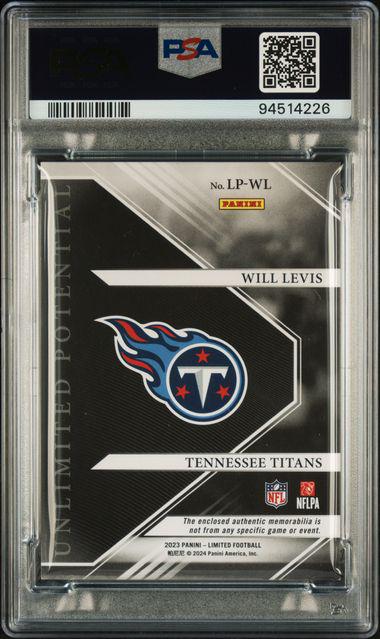 Will Levis 2023 Unlimited Potential Relic /200 PSA Rookie RC Titans