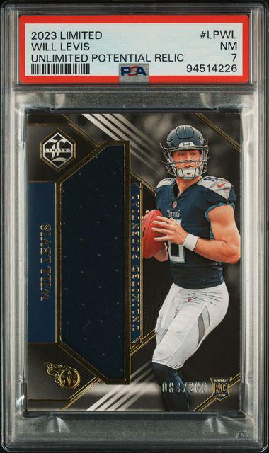 Will Levis 2023 Unlimited Potential Relic /200 PSA Rookie RC Titans