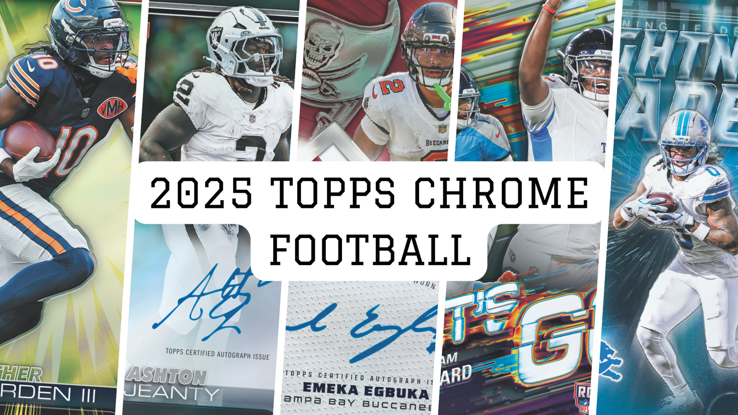 2025 Topps Chrome Football by the numbers