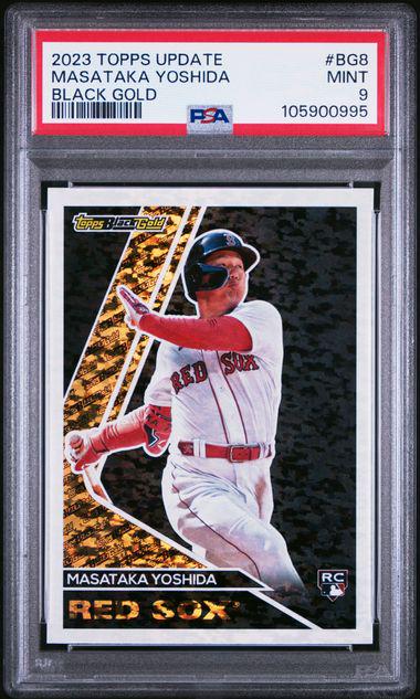 Masataka Yoshida 2023 Topps Update Black Gold #BG8 Rookie RC PSA 9 Mint