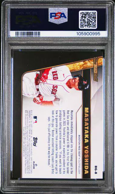Masataka Yoshida 2023 Topps Update Black Gold #BG8 Rookie RC PSA 9 Mint